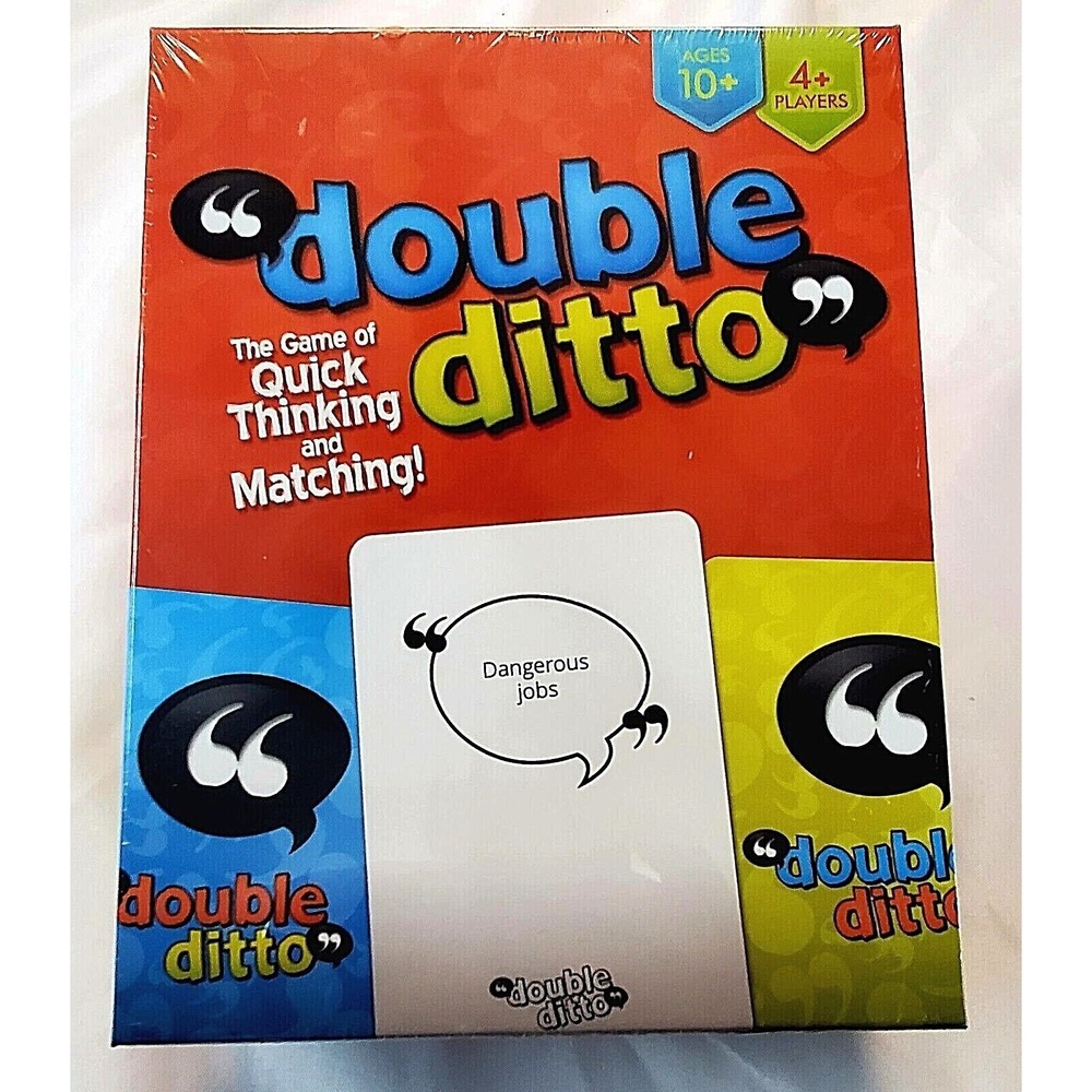 DOUBLE DITTO FAMILY PARTY BOARD QUICK THINKING MATCHING GAME NEW SEALED